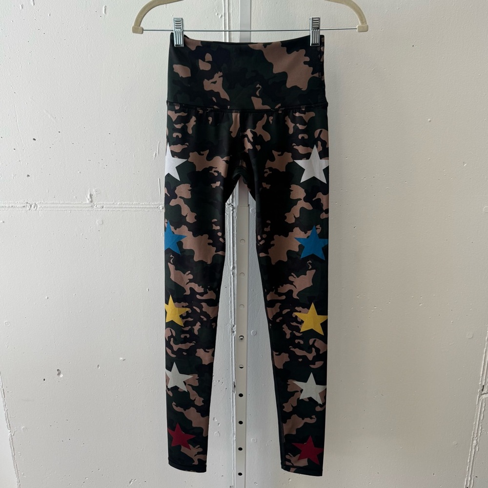 Noli Yoga Women’s Combat High Waisted Athletic Legging‎ Green Camo XS